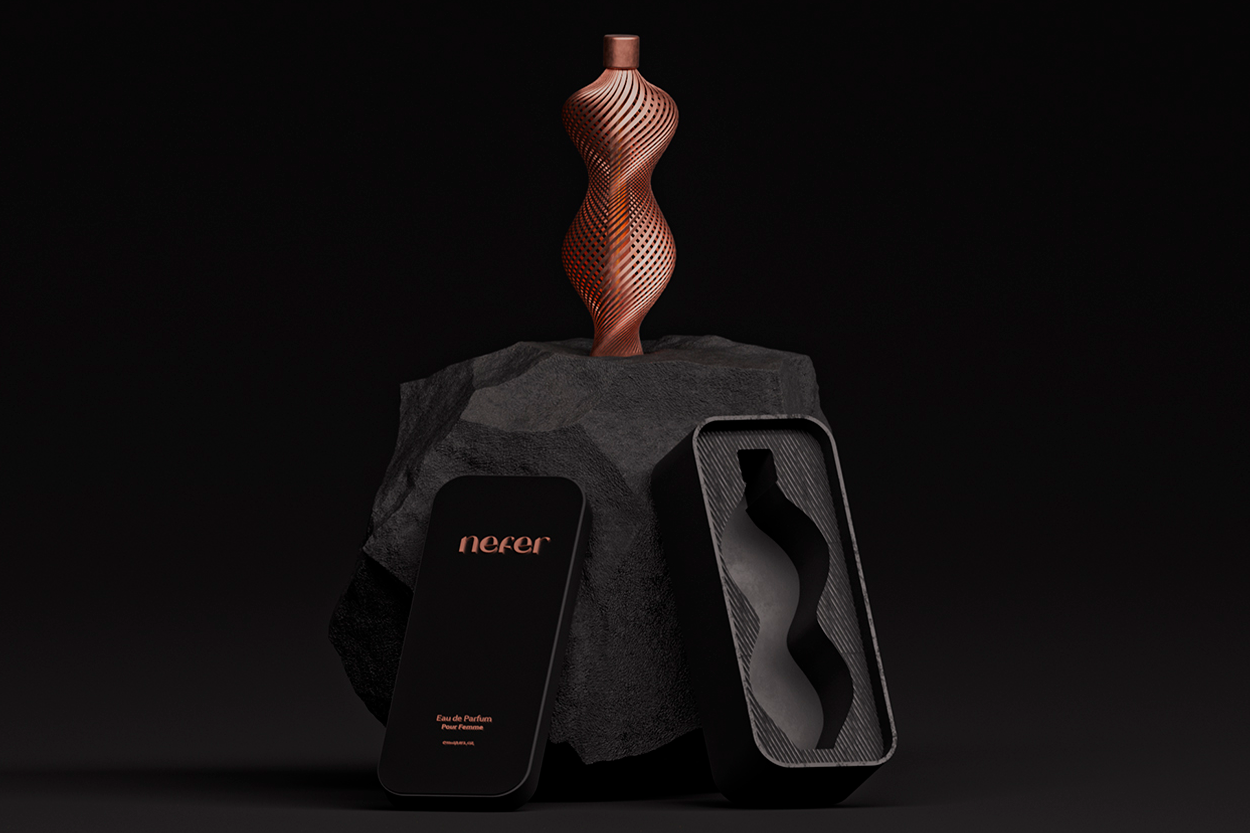 Nefer the Luxurious and Exclusive Perfume Bottle Design by Anas Belekhbizi and Amr Mousa - World Brand Design Society